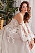 Martin Thornburg MT5111 Mandolin Bishop Sleeve Strapless Bridal Dress