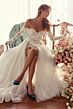 Martin Thornburg MT5114 Kaavia Sweetheart Neck High Slit Bridal Dress