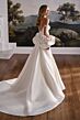 Martin Thornburg MT8106MKD Lavinia Bow Train Draped Top Wedding Gown