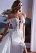 Martin Thornburg MT8111 Alastair Side Slit Plunging Neck Bridal Gown