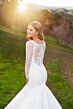 Martin Thornburg MTL22001 Masina Illusion Back Sparkly Wedding Dress