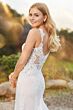 Martin Thornburg MTL22006 Serra Sheer Bodice Two Strap Wedding Dress