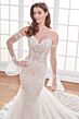 Martin Thornburg MTL12253 Effie Detached Sleeves Lace Wedding Dress