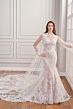 Martin Thornburg MTL12255 Dalilia Castillion Train V-Neck Wedding Gown