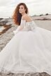 Martin Thornburg MT3207 Cameo Separate Sleeve Sheer Top Bridal Dress