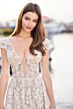Martin Thornburg MTL405 Arabella Cap Sleeve Plunging Neck Bridal Gown