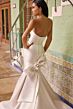 Martin Thornburg MT3224 Tyler Mikado Crisscross Midriff Wedding Gown