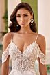 Martin Thornburg MT3239 Tallon Cold-Shoulder Strap Bridal Dress