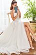 Martin Thornburg MT9111 Peony High Slit A-Line Wedding Gown