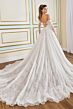 Martin Thornburg MT9112 Begonia Sheer Back Strapless Lace Wedding Gown