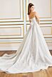 Martin Thornburg MT9116 Poppy Floral Back High Slit Bridal Dress