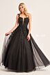 Ellie Wilde EW120014 Basque Waist Corset Bodice Dress