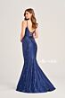 Ellie Wilde EW35002 Lace-Up Back Embellished Dress