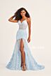 Ellie Wilde EW35005 Glitter Lace Sheer Corset Dress