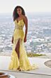 Ellie Wilde EW35005 Glitter Lace Sheer Corset Dress