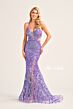 Ellie Wilde EW35007 Strappy Neckline Sequin Dress