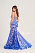 Ellie Wilde EW35008 Godet Skirt Floral Sequin Dress