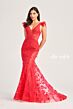 Ellie Wilde EW35009 Illusion Sides Feather Strap Dress