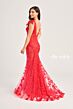 Ellie Wilde EW35009 Illusion Sides Feather Strap Dress