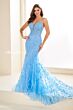 Ellie Wilde EW35010 Corset Top Glitter Lace Dress