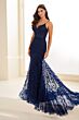 Ellie Wilde EW35010 Corset Top Glitter Lace Dress