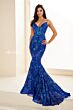 Ellie Wilde EW35011 Tie Back Side Cutout Dress