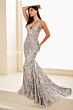 Ellie Wilde EW35011 Tie Back Side Cutout Dress