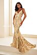 Ellie Wilde EW35011 Tie Back Side Cutout Dress