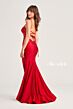 Ellie Wilde EW35026 Sheer Corset Lace-Up Dress