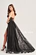 Ellie Wilde EW35032 Detachable Train Strapless Corset Dress