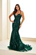 Ellie Wilde EW35039 Sheer Corset Embroidered Dress