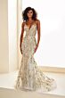Ellie Wilde EW35039 Sheer Corset Embroidered Dress