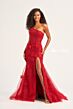 Ellie Wilde EW35049 One Shoulder Lace-Up Dress