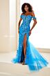 Ellie Wilde EW35082 Sequin Lace Sheer Corset Dress