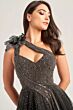 Ellie Wilde EW35086 One Shoulder Embellished Dress
