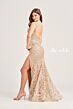 Ellie Wilde EW35091 Cutout Back Beaded Lace Dress