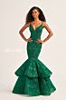 Ellie Wilde EW35092 Cutout Back Mermaid Silhouette Dress