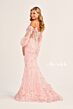 Ellie Wilde EW35107 Detached Sleeves 3D Flowers Dress