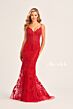 Ellie Wilde EW35115 Cutout Back Sequin Lace Dress