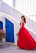 Ellie Wilde EW35121 V-Back High Slit Dress