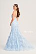 Ellie Wilde EW35203 Sequin Lace Sheer Corset Dress