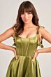 Ellie Wilde EW35215 Floral Straps Corset Dress
