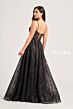 Ellie Wilde EW35216 Sheer Corset Glitter Dress