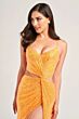 Ellie Wilde EW35234 Cutout Waist Sequin Dress