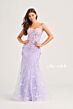 Ellie Wilde EW35241 Sheer Corset Floral Dress
