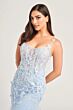 Ellie Wilde EW35241 Sheer Corset Floral Dress