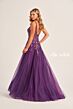 Ellie Wilde EW35242 Square Neckline Sheer Corset Dress