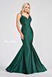 Ellie Wilde EW122001 Cutout Back Strappy V-Neck Beaded Dress