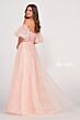 Ellie Wilde EW34073 Removable Sleeve Sweetheart Neck A-Line Dress