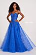 Ellie Wilde EW34073 Removable Sleeve Sweetheart Neck A-Line Dress